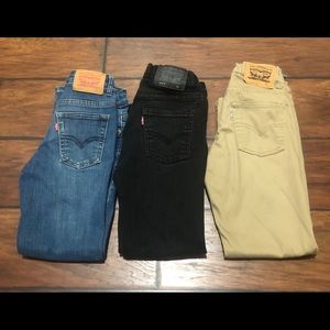 Lot of 3 Boys Levi’s Pants